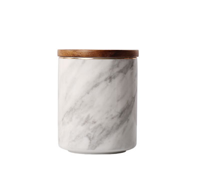 Scented Marble Print Ceramic Jar Candles DIY