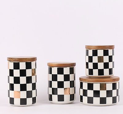 Bulk Ceramic Jar Candles With Square Figure
