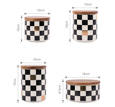Bulk Ceramic Jar Candles With Square Figure
