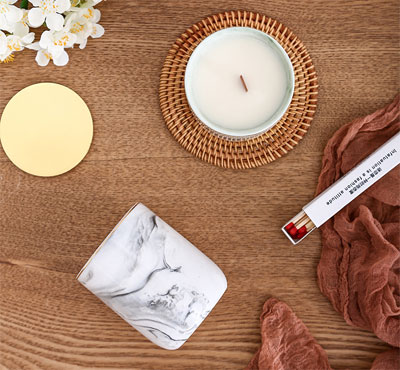 Marble Scented Jar Candles DIY