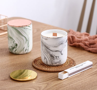 Marble Scented Jar Candles DIY