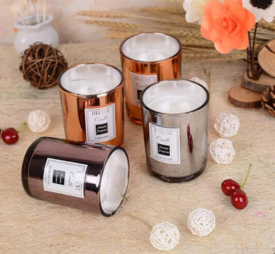 Electroplated Glass Jar Soy Wax Candles