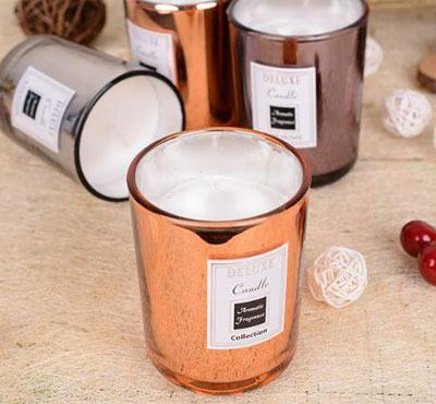 Electroplated Glass Jar Soy Wax Candles