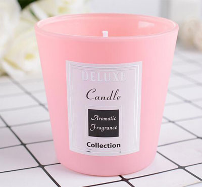 Scented Soy Wax Glass Jar Candles For Living Room Bedroom