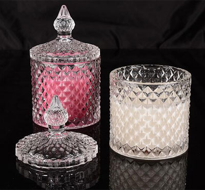 European SPA Natural Scented Soy Wax Glass Jar Candles