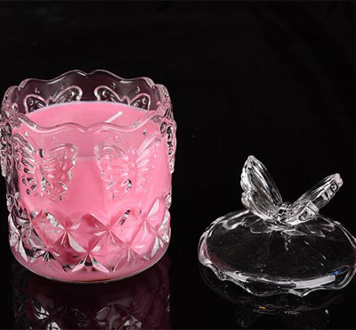 Romantic Aromatherapy Crystal Glass Jar Soy Wax Candles