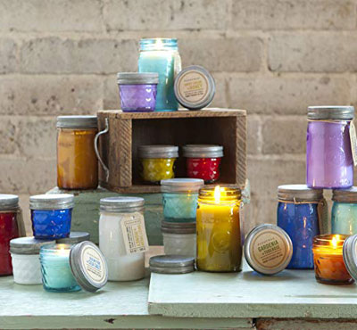 Bulk Scented Glass Mason Jar Candles
