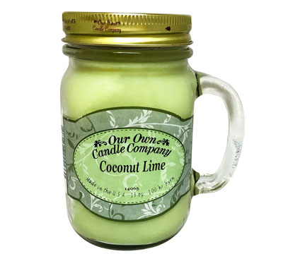 Wholesale Large Scented Glass Mason Jar Candles With Handle