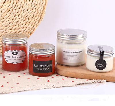 China Scented Soy Wax Mason Glass Jar Candles