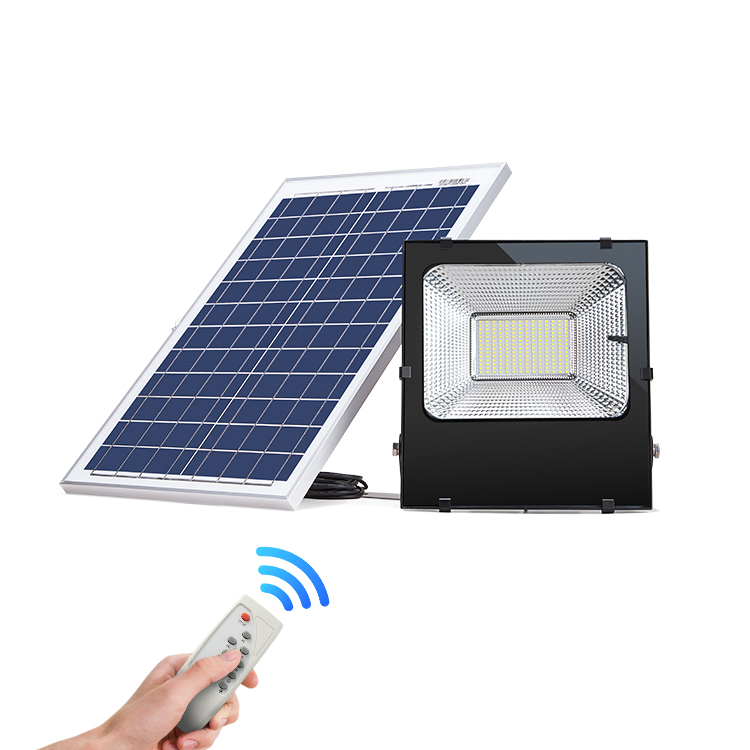Competitive price remote control ip65 waterproof smd 20w 30w 50w 100w backyard solar led flood light
