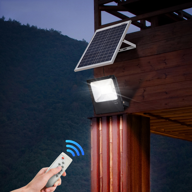 Competitive price remote control ip65 waterproof smd 20w 30w 50w 100w backyard solar led flood light