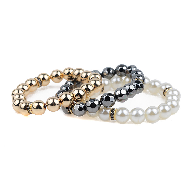 Handmade Beaded HC06-13302  Plastic Beaded  Bracelet,  Glass Bracelet, OEM Bracelet