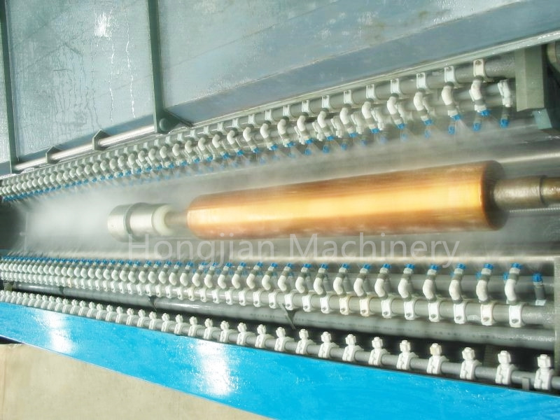 Etching machine for the embossing cylinder