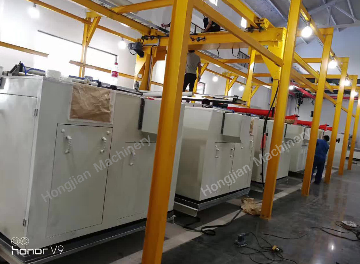 Automatic production line for the rotogravure cylinder