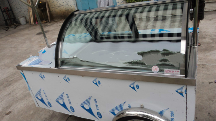 6-8 PCS Display Flavor Ice Cream Cart