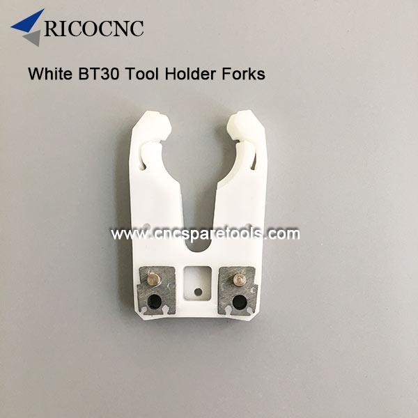 White BT30 Tool Changer Grippers CNC Tool Holder Clips for BT30 Collect Chucks