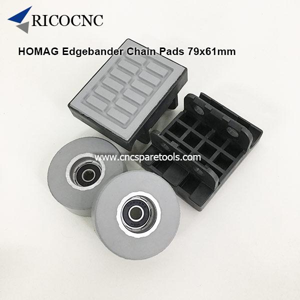 79x61mm HOMAG Edgebander Track Pads Conveyor Chain Pads for Brandt Edgebanding Machine