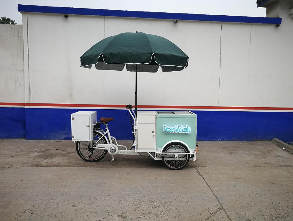 TUNE New design CE approved Summer cold drink cart ice cream bike coffee cart bike for sale