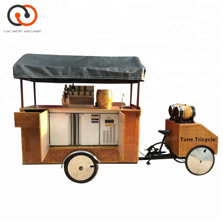 Environmental Protection Electric Drive Mobile Tricycle Food Cart for Multifunction