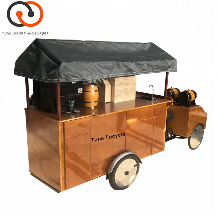 Environmental Protection Electric Drive Mobile Tricycle Food Cart for Multifunction