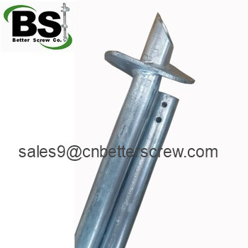 Round Shaft Helical Piers Housing Raising & Support