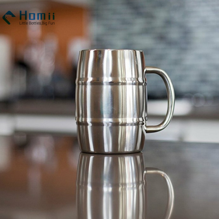 Hangzhou homii Industry 300ml/450ml/500ml Stainless Steel Beer cup wine Tumblers vacuum mug