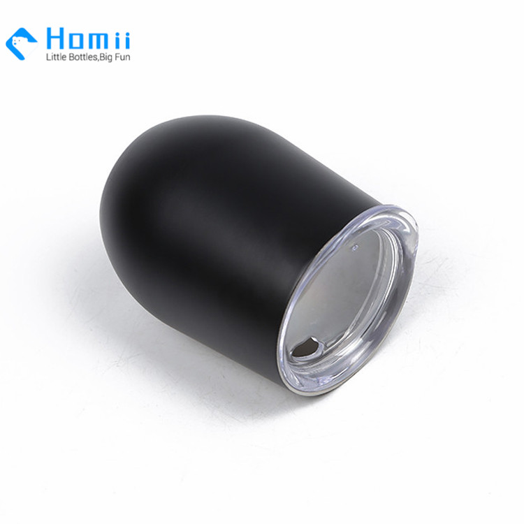 Hangzhou homii Industry FDA12oz Double wall stainless metal mug Insulated stemless steel wine tumbler