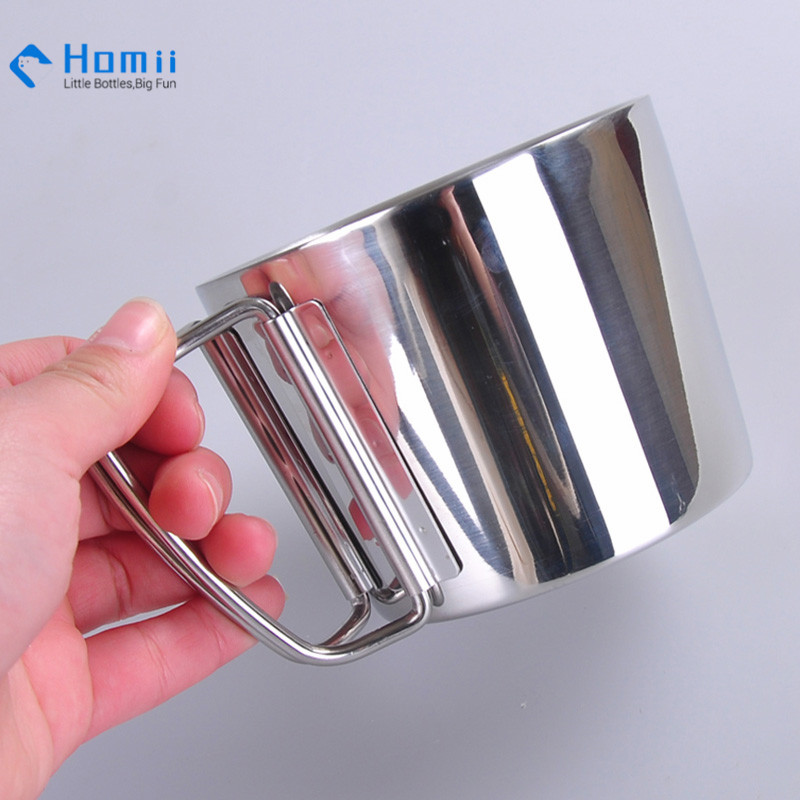 Hangzhou homii Industry stainless steel double wall coffee thermos cup set insulated flask coffee tumblers wine mug