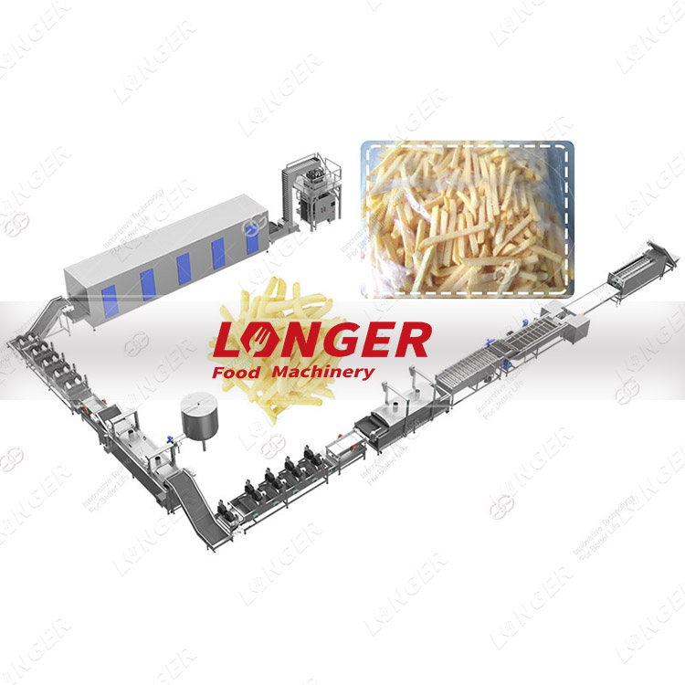 Fully Automatic Frozen French Fries Production Line