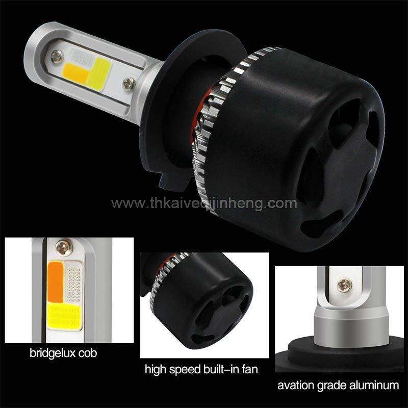 S2 three color dimming explosion flashed automobile LED headlamp refitted LED lamp fog lamp H4 H7 H11  retrofit fog lamp