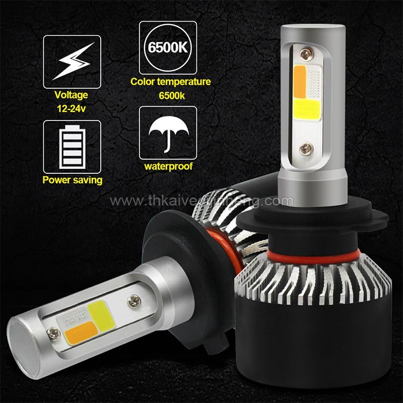 S2 three color dimming explosion flashed automobile LED headlamp refitted LED lamp fog lamp H4 H7 H11  retrofit fog lamp