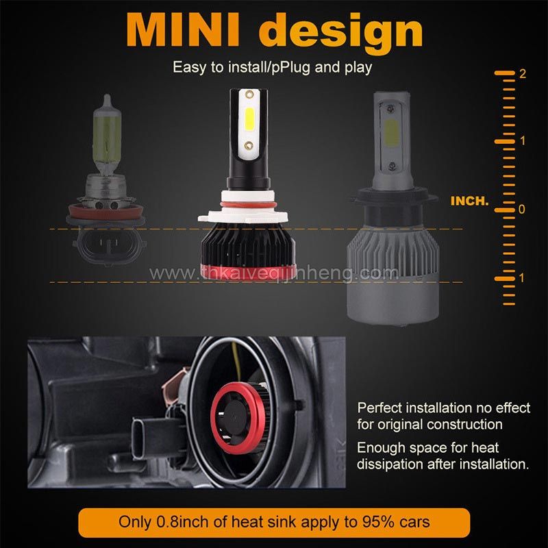 K1 mini car LED headlight retrofit light highlight spotlight DOB car LED headlight retrofit light price