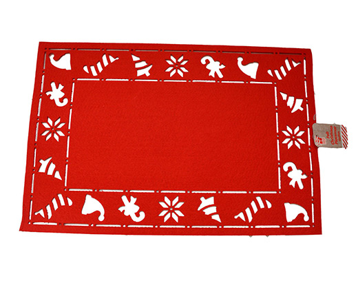 Cheap wholesale eco-friendly christmas felt coaster