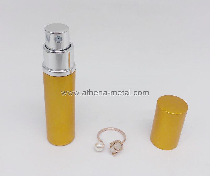 Travel spary perfume bottle 5ml with jewelry Ring decoration   custom perfume bottles   china OEM Perfume Cap