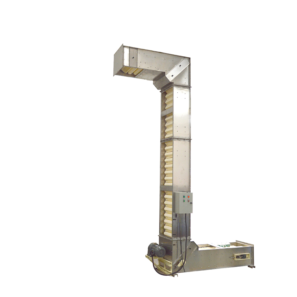 Bulk material vertical z type bucket elevator
