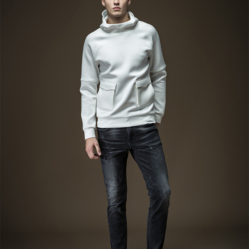 Wholesale Custom Solid Color Blank Cotton Pullover No Brand Name Hoodies for Men