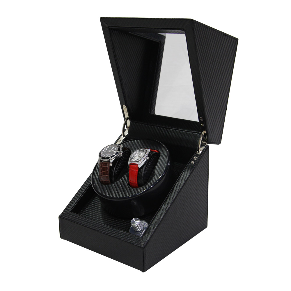 2+3 Automatic Motor Carbon Fiber Leather Watch Winder  Custom Watch Winder  best watch winders 2020