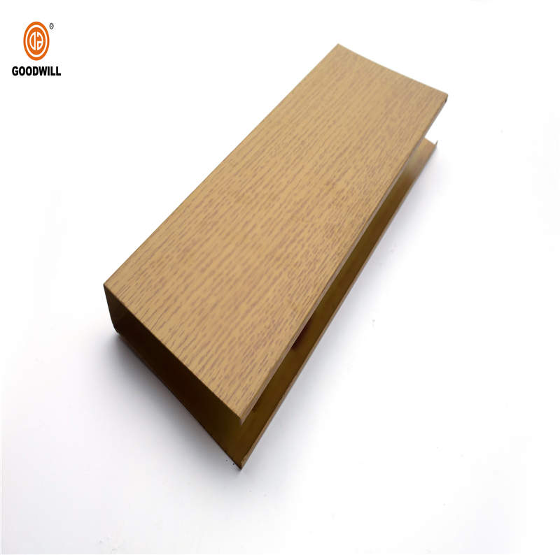 Decorative Linear Pipe U Shaped Suspended Aluminum Metal False Square Tube Baffle Ceiling