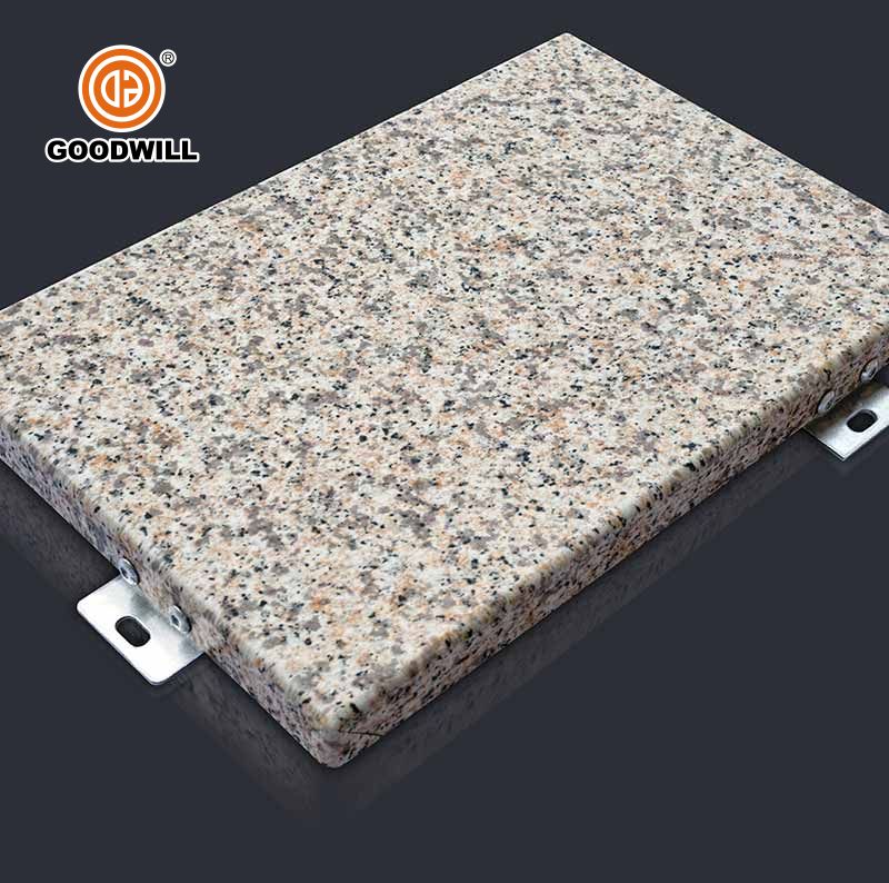 Stone pattern aluminum decorative solid panel