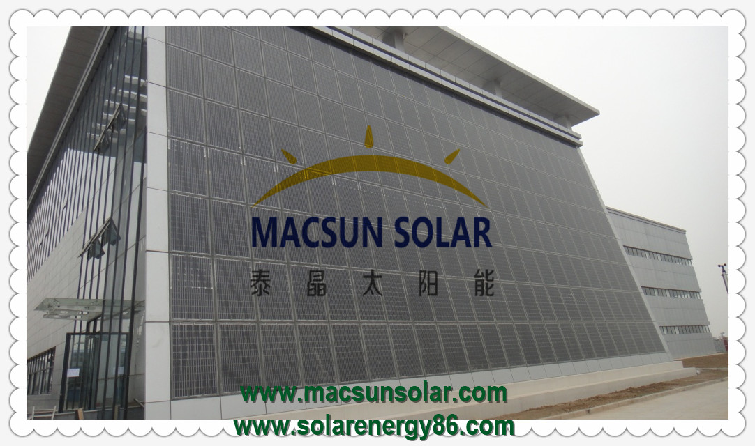 60 Cells 300W-320W BIPV Mono Crystalline Solar Modules