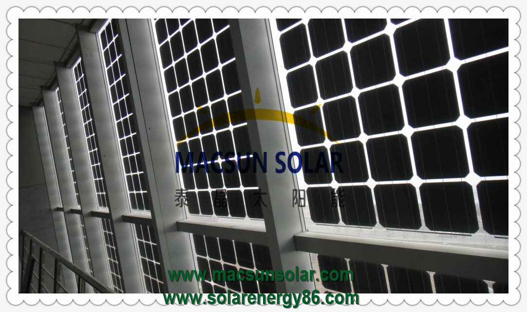 60 Cells 300W-320W BIPV Mono Crystalline Solar Modules