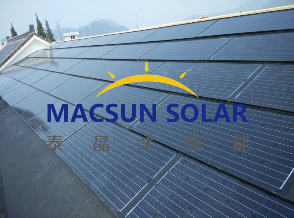 30W Double-Glass Triple-Arch CIGS Thin Film Solar Tiles